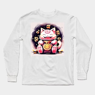 Coin Lucky Fairy Cat Long Sleeve T-Shirt